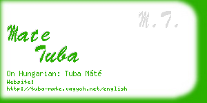 mate tuba business card
