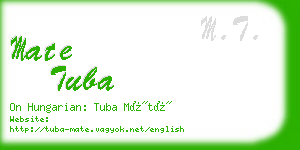 mate tuba business card